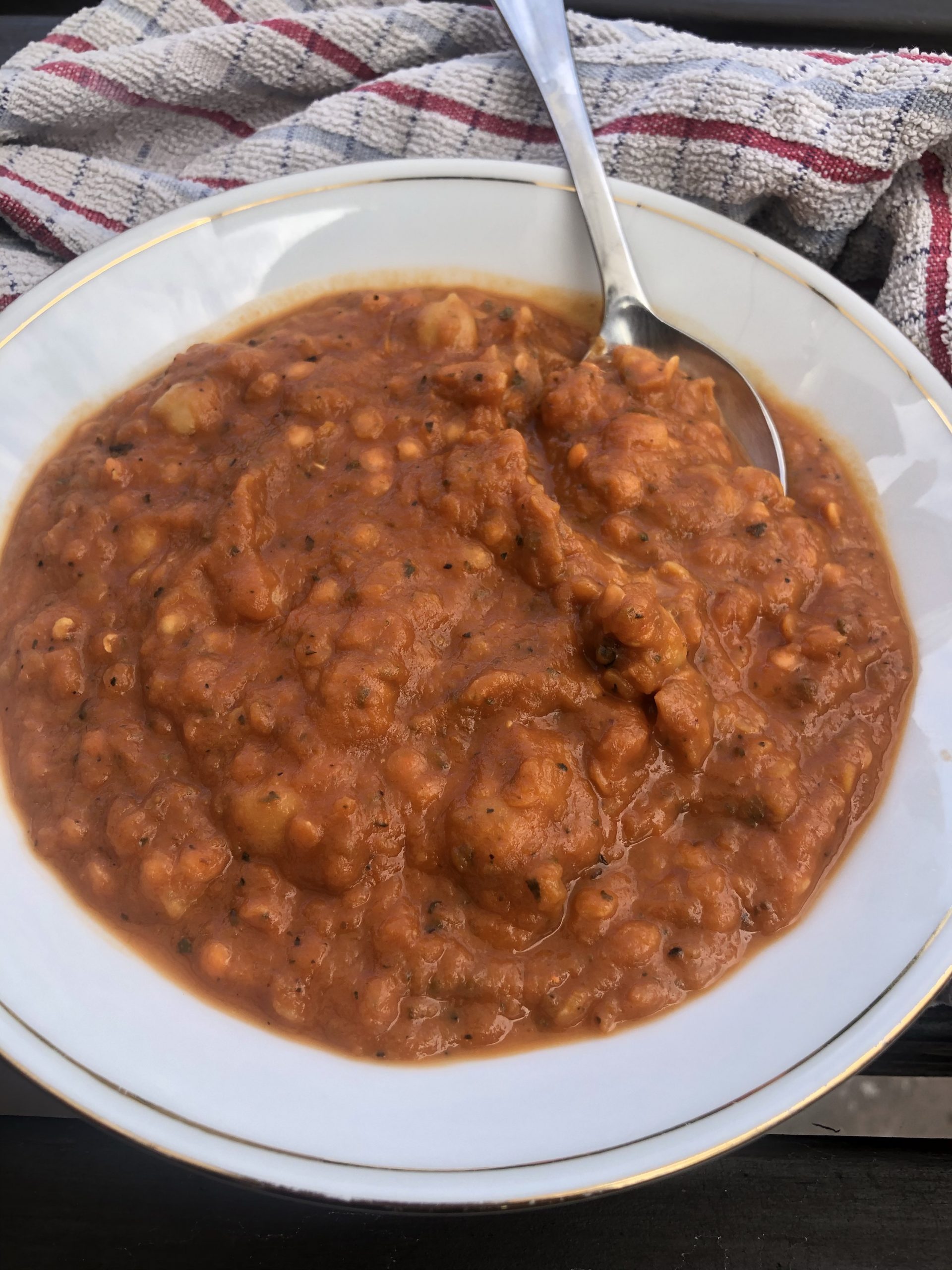 Chilli Chicken Broth Lentil & Chickpea Stew