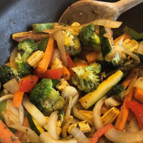 Stir-fry with Baby Sweetcorn